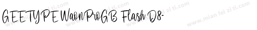 GEETYPE WaonProGB Flash D8字体转换